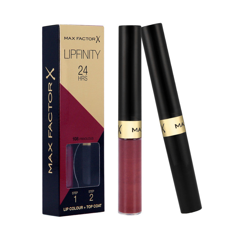 MAX FACTOR LIPFINITY Rossetto bifase 2 in 1 108 Frivolous 2,3ml+1,9g