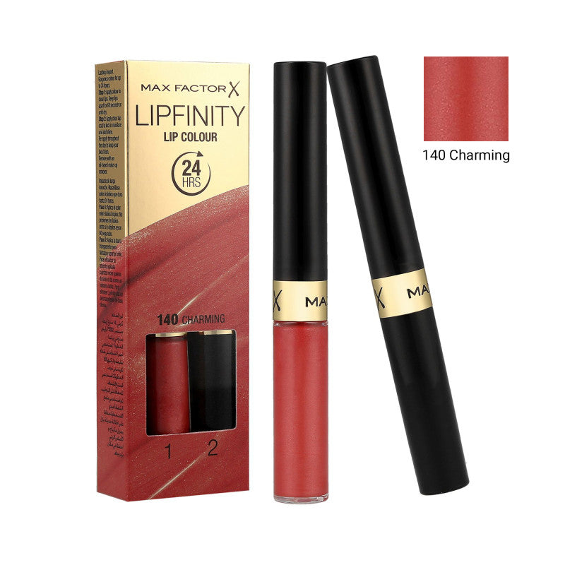 MAX FACTOR LIPFINITY Rossetto bifase 2 in 1 140 Charming 2,3ml+1,9g