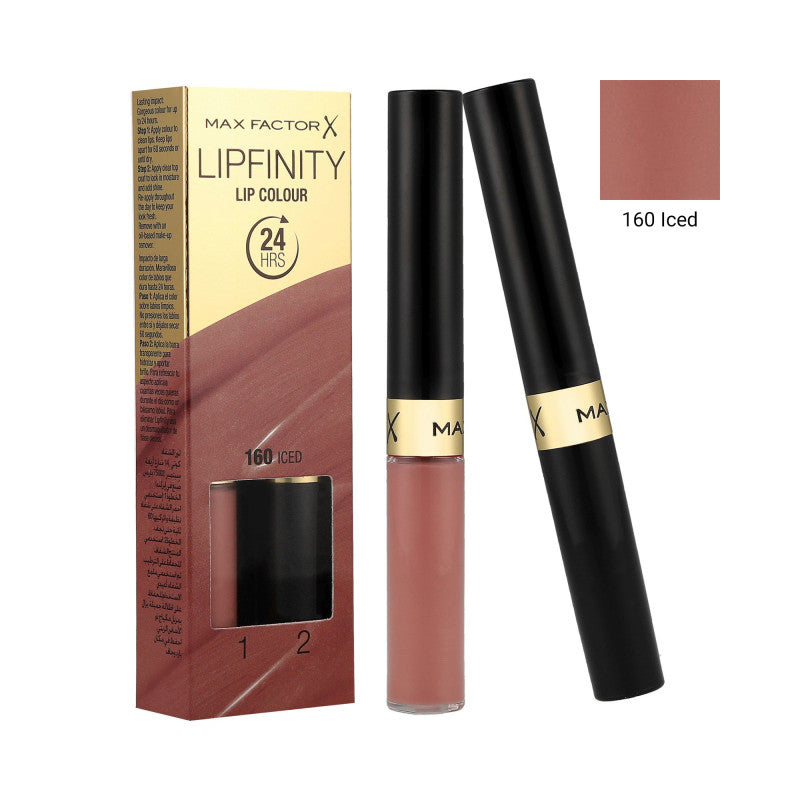 MAX FACTOR LIPFINITY Rossetto bifase 2 in 1 160 Iced 2,3ml+1,9g