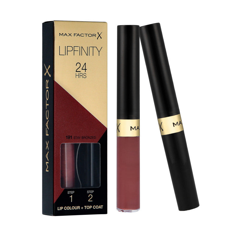 MAX FACTOR LIPFINITY Rossetto bifase 2 in 1 191 Stay Bronzed 2,3ml+1,9g