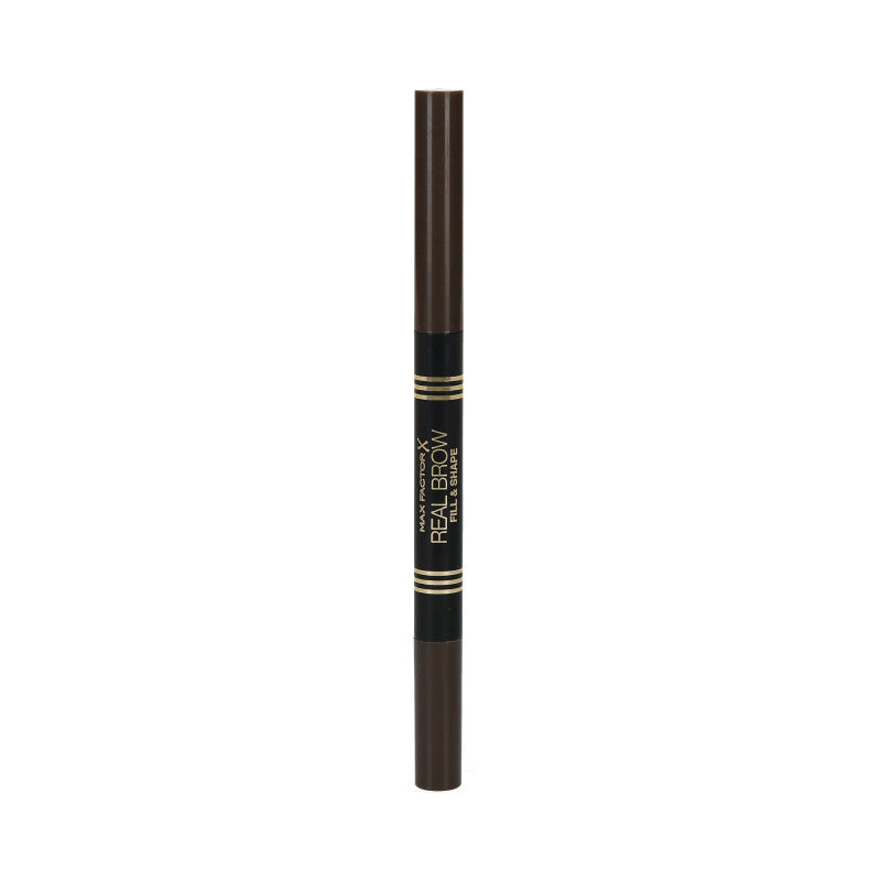 MAX FACTOR Real Brow Fill&Shape Matita per sopracciglia a doppia estremità 04 Deep Brown
