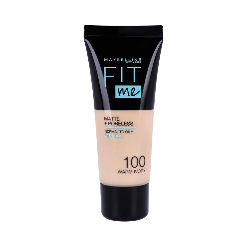 MAYBELLINE FIT ME Fondotinta mat  100 Warm Ivory 30ml