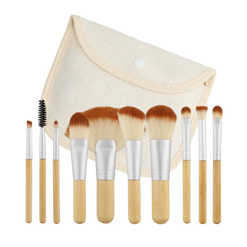 MIMO Set Pennelli Makeup Viso 10 Pezzi, Da Viaggio