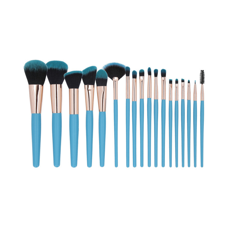 MIMO set di 18 pennelli per il trucco, Blu