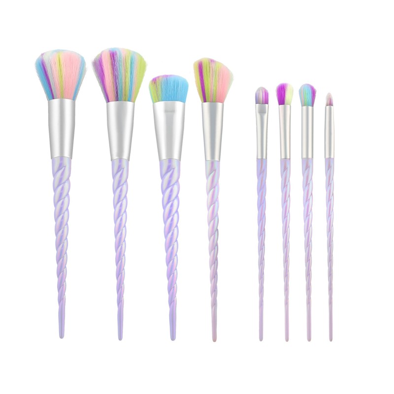 MIMO Set Pennelli Makeup Viso 8 Pezzi, Unicorno