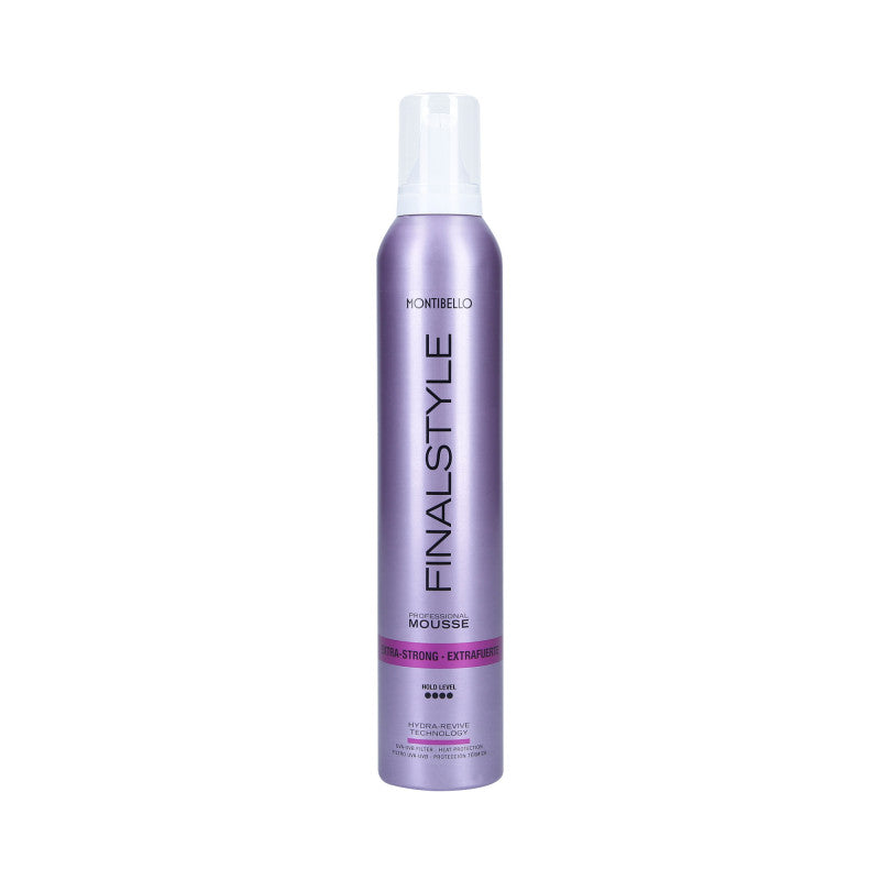 MONTIBELLO FINALSTYLE EXTRA STRONG FOAM Schiuma idratante molto forte per lo styling dei capelli 320ml