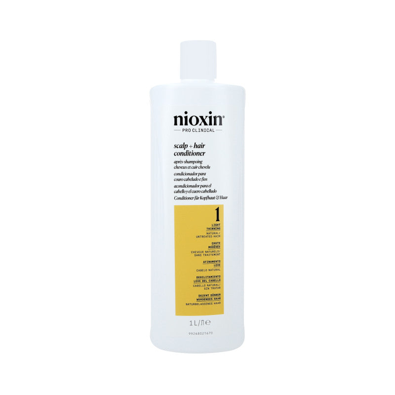 NIOXIN PRO CLINICAL 1 Balsamo rinforzante per capelli naturali e leggermente diradati 1000 ml