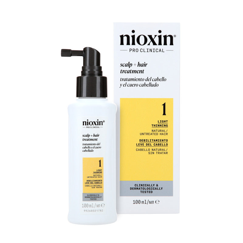 NIOXIN PRO CLINICAL SCALP TREATMENT 1 Trattamento per capelli naturali e leggermente diradati 100 ml