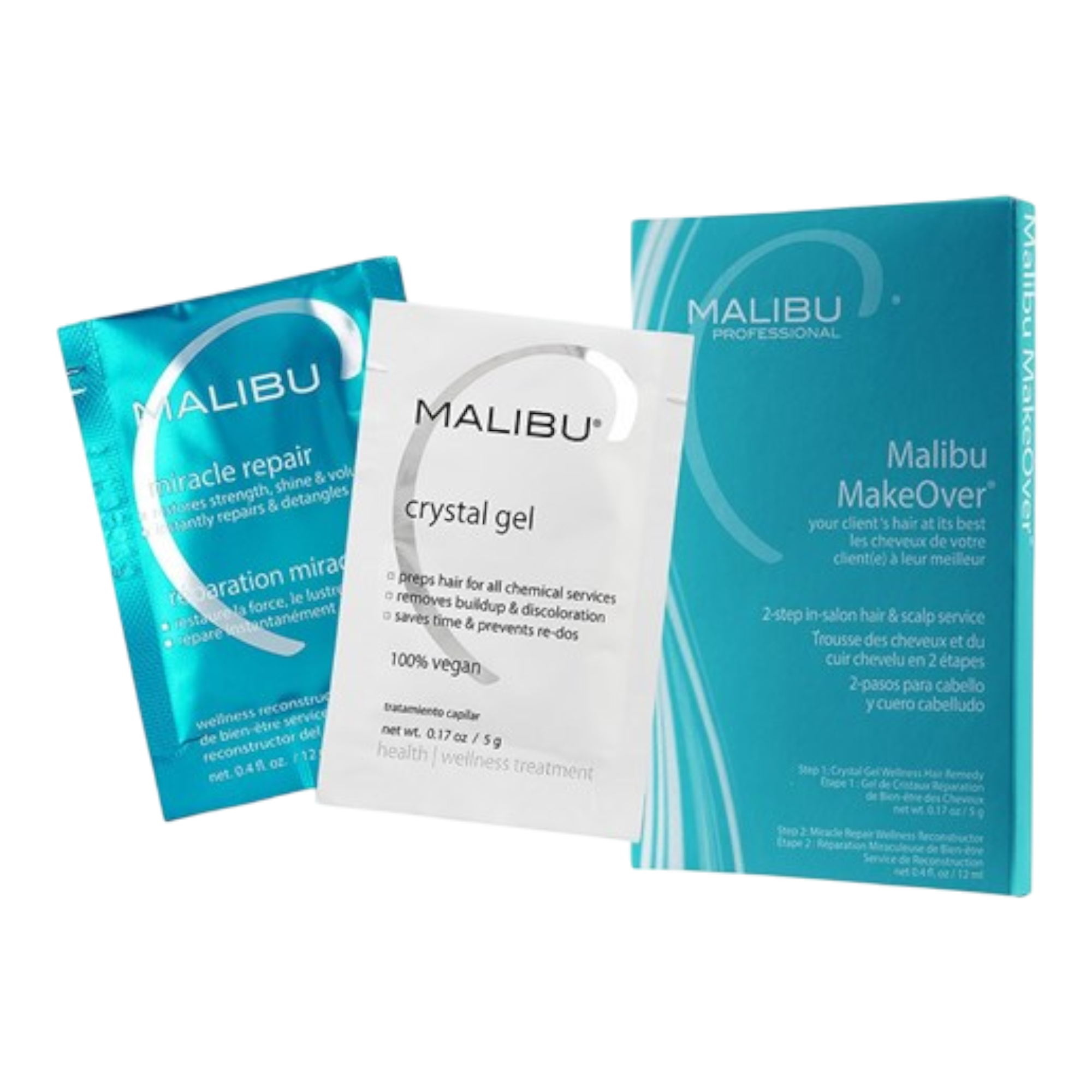 MALIBU C MAKEOVER HAIR TREATMENT Trattamento professionale detergente e rigenerante per capelli – 12 trattamenti #2