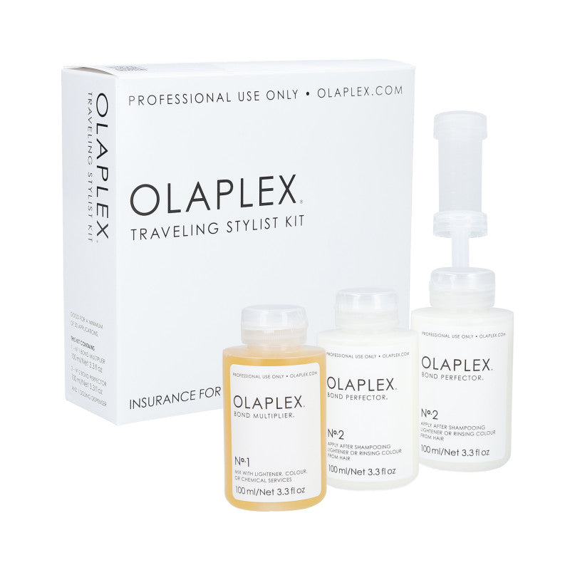 OLAPLEX TRAVELING STYLIST KIT n° 1X100 ml + 2 confezioni n° 2x100 ml ciascuna