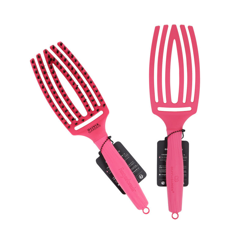 OLIVIA GARDEN FINGERBRUSH Spazzola per capelli Combo Hot Pink M
