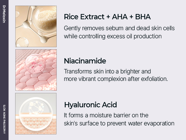 DR.MELAXIN PEEL SHOT LINE Jemně exfoliační ampule s extraktem z černé rýže 80 ml #7