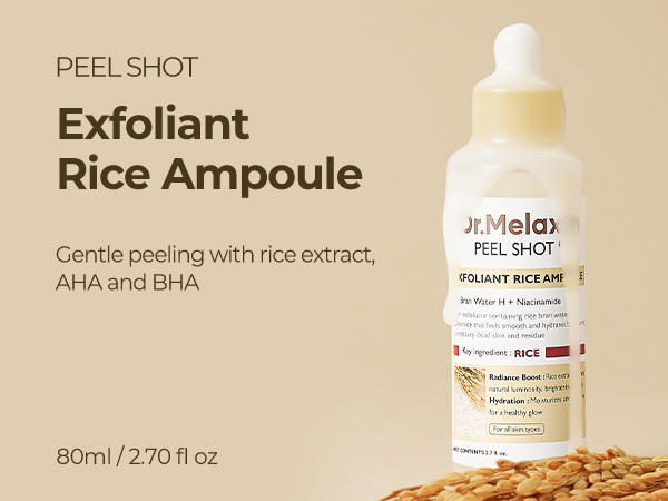 DR.MELAXIN PEEL SHOT LINE Ampoule exfoliante en douceur à l'extrait de riz blanc 80 ml #5