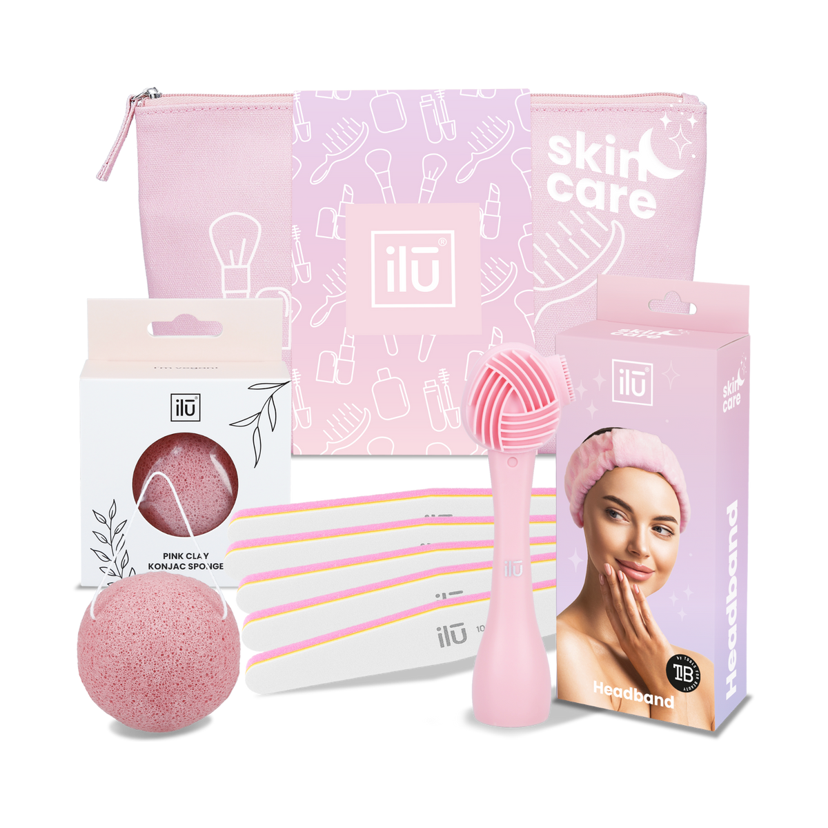 ilū PINK HARMONY Un set di accessori: un rituale di bellezza per la casa in un unico set