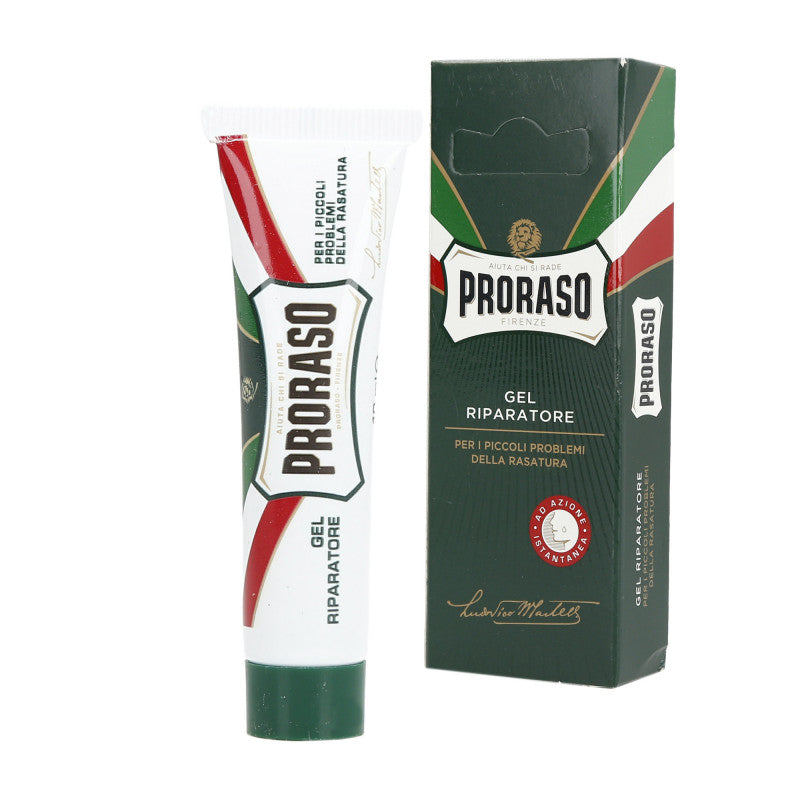 PRORASO GREEN Gel riparatore per tagli da rasatura 10ml