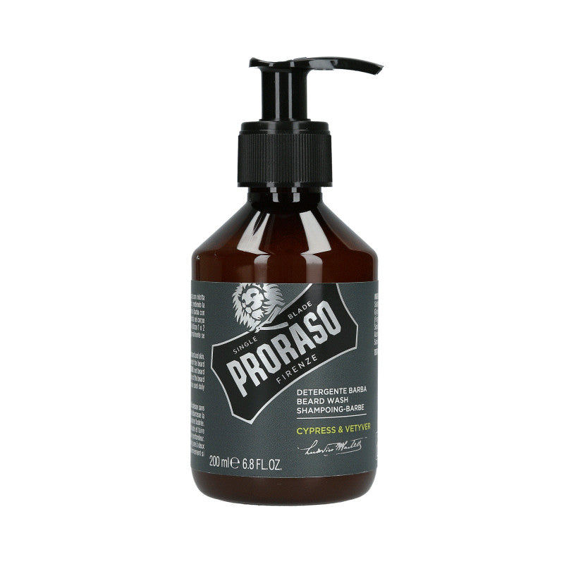 PRORASO SINGLE BLADE Cypress&Vetyver Detergente barba 200ml