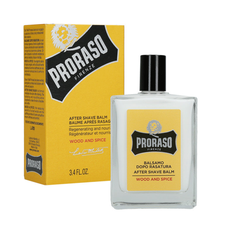 PRORASO SINGLE BLADE Wood And Spice Balsamo dopo rasatura 100ml