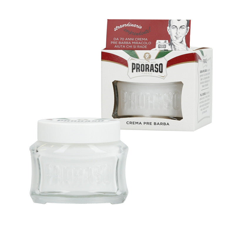 PRORASO WHITE Crema lenitiva pre-rasatura 100ml