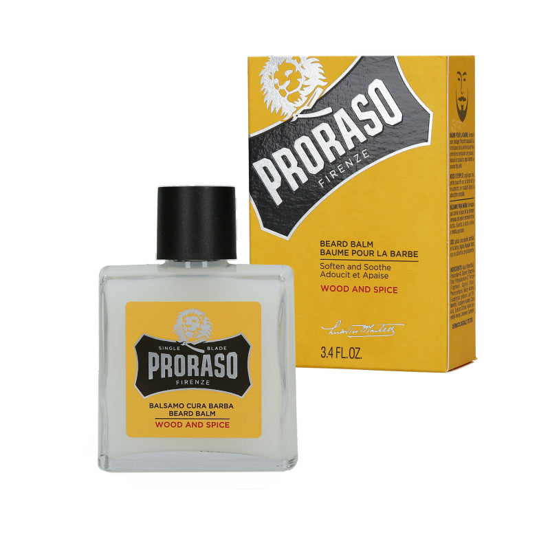 PRORASO WOOD & SPICE Balsamo da barba 100ml