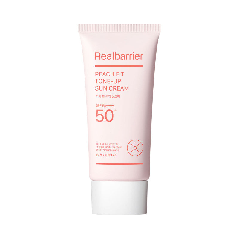 REAL BARRIER PEACH Crema solare idratante effetto illuminante SPF 50+ PA++++ 50ml