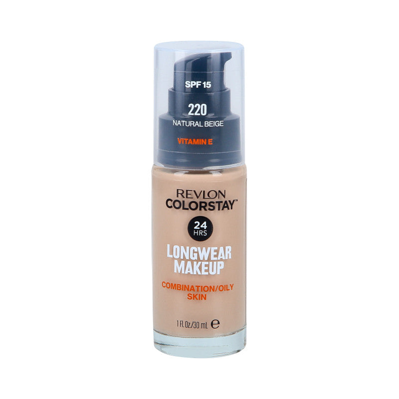 Revlon ColorStay Fondotinta pelli miste/grasse con applicatore a pompa  220 Natural Beige 30ml