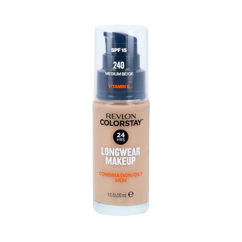 Revlon ColorStay Fondotinta pelli miste/grasse con applicatore a pompa  240 Medium Beige 30ml
