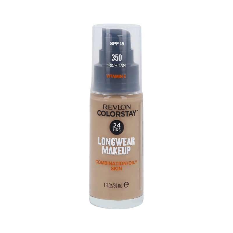 Revlon ColorStay Fondotinta pelli miste/grasse con applicatore a pompa  350 Rich Tan 30ml