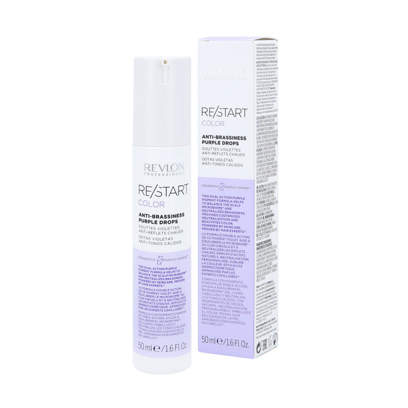 REVLON PROFESSIONAL RE/START COLOR ANTI-BRASSINESS Gocce protettive per capelli biondi e neutralizzanti i toni gialli 50ml