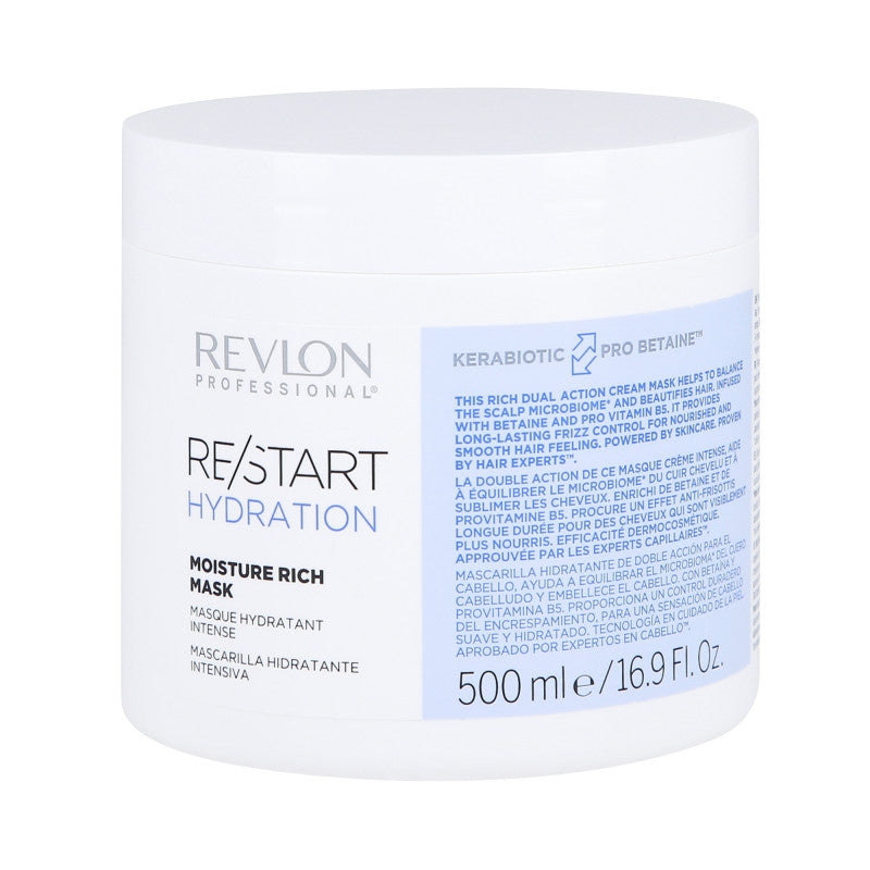 REVLON RE/START HYDRATION Una ricca maschera per capelli secchi 500ml