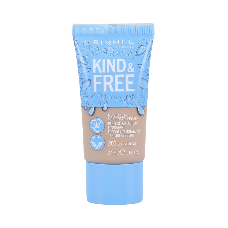 RIMMEL Fondotinta idratante vegano 201 Classic Beige 30ml
