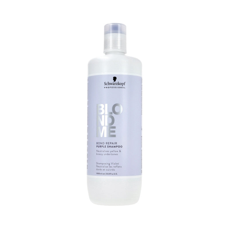 SCHWARZKOPF BLOND ME BOND REPAIR PURPLE Shampoo neutralizzante per capelli grigi e biondi 1000 ml