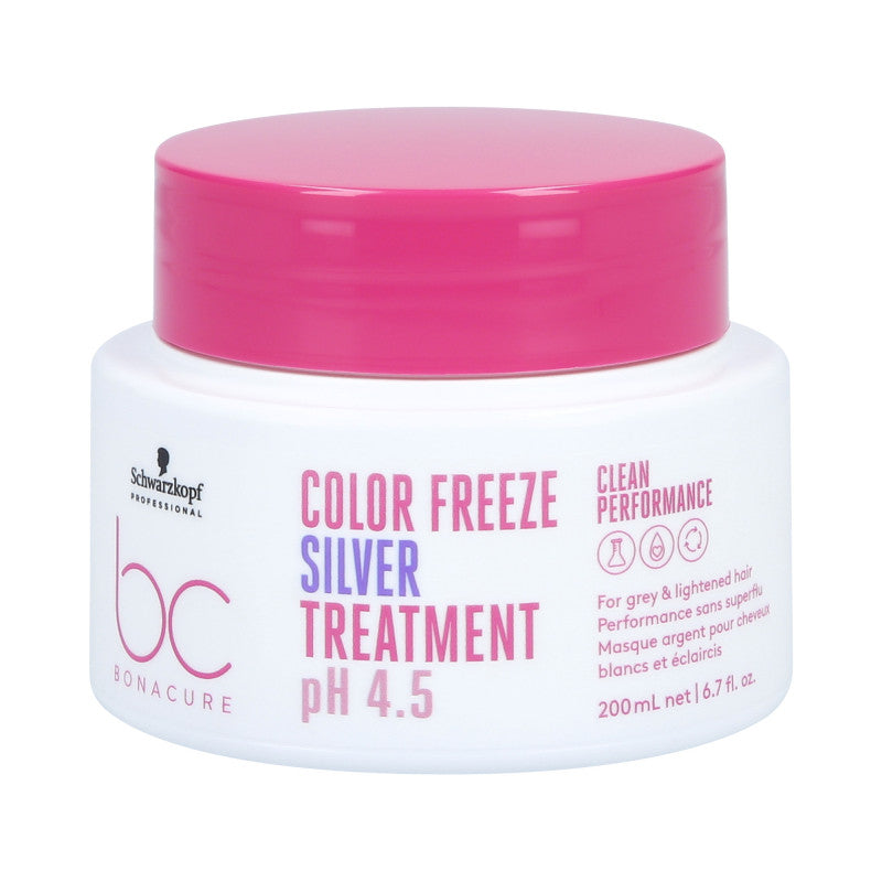 SCHWARZKOPF PROFESSIONAL BC COLOR FREEZE Silver Mask per capelli colorati e grigi 200ml