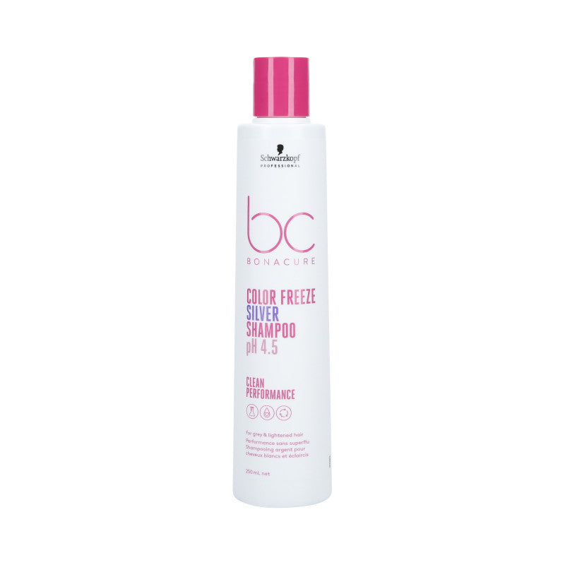 SCHWARZKOPF PROFESSIONAL BC COLOR FREEZE Silver Shampoo per capelli colorati e grigi 250ml
