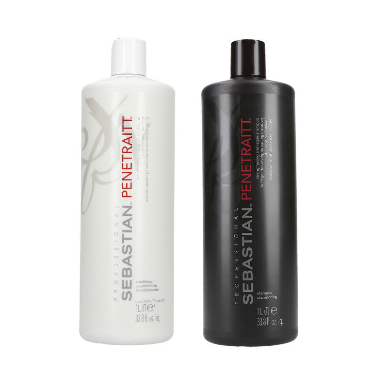 SEBASTIAN PENETRAITT Set Shampoo 1000ml + Conditioner 1000ml per capelli danneggiati