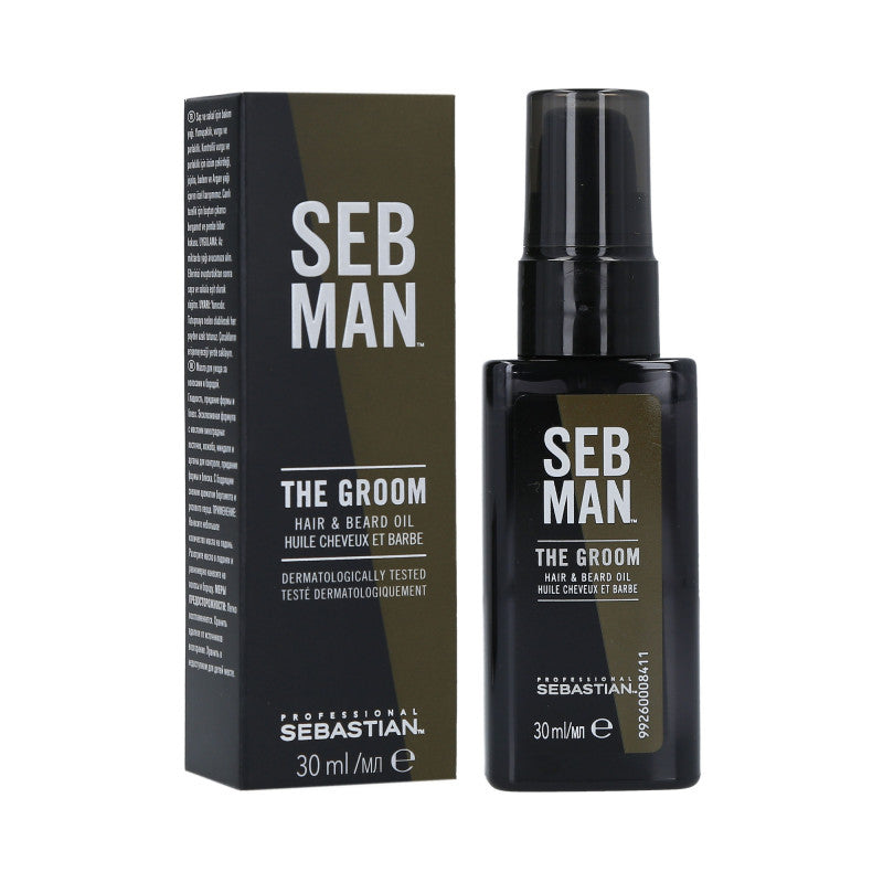SEBASTIAN SEB MAN The Groom Olio per capelli e barba 30ml