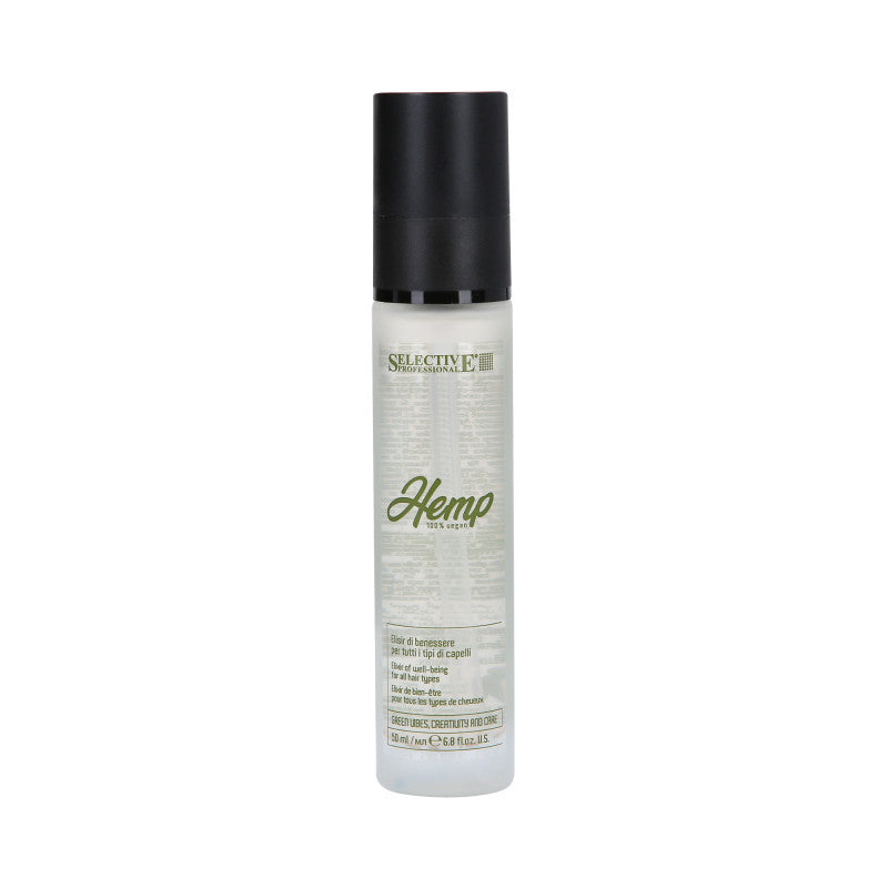 SELECTIVE HEMP VEGAN Siero idratante per capelli con olio di semi di canapa 50ml