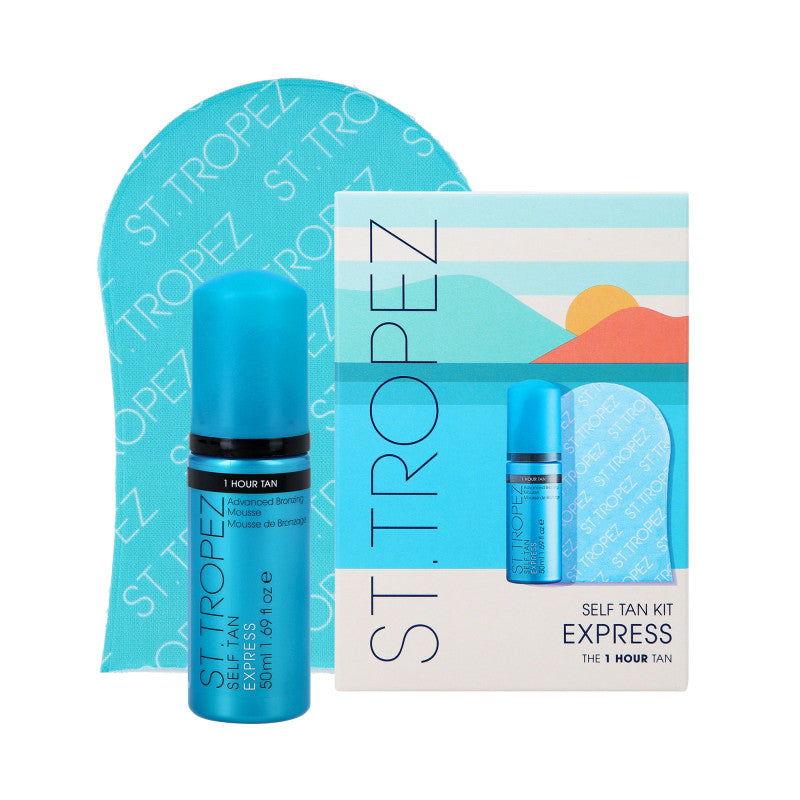 ST. TROPEZ SELF TAN KIT MINI EXPRESS Schiuma autoabbronzante express con guanto 50ml