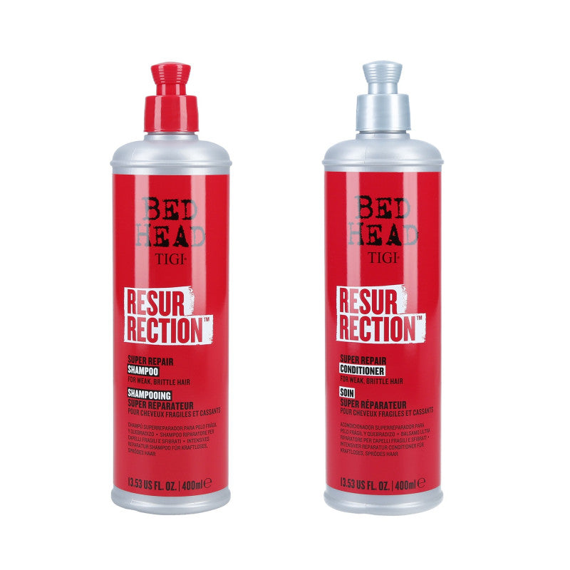 TIGI BED HEAD RESURRECTION Set per capelli indeboliti Shampoo 400ml + Balsamo 400ml