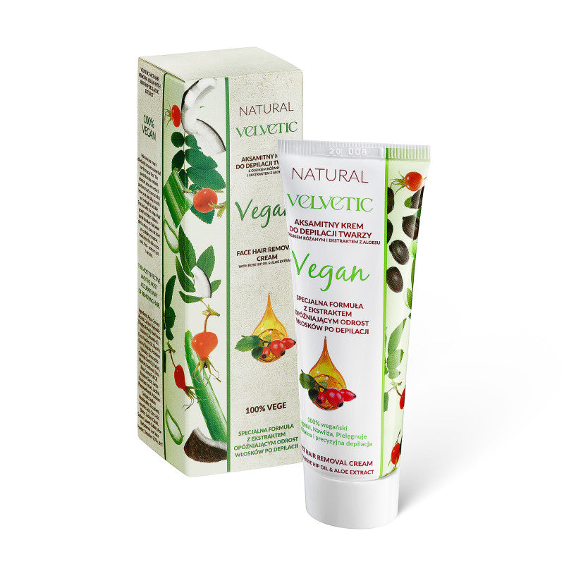VELVETIC NATURAL VEGE Crema depilatoria vellutata per il viso 50 ml