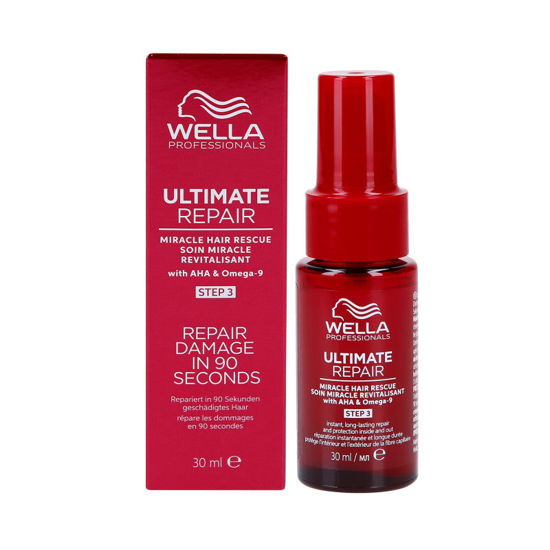 WELLA PROFESSIONALS ULTIMATE REPAIR MIRACLE HAIR RESCUE Siero protettivo riparatore e lisciante 30ml