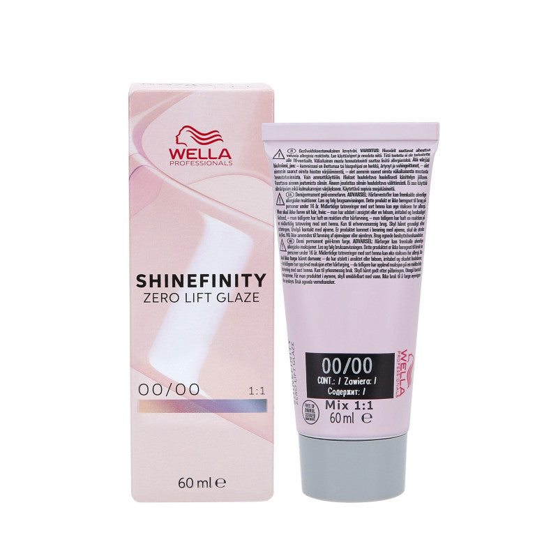 WELLA SHINEFINITY ZERO LIFT GLAZE Color crema semipermanente 60ml