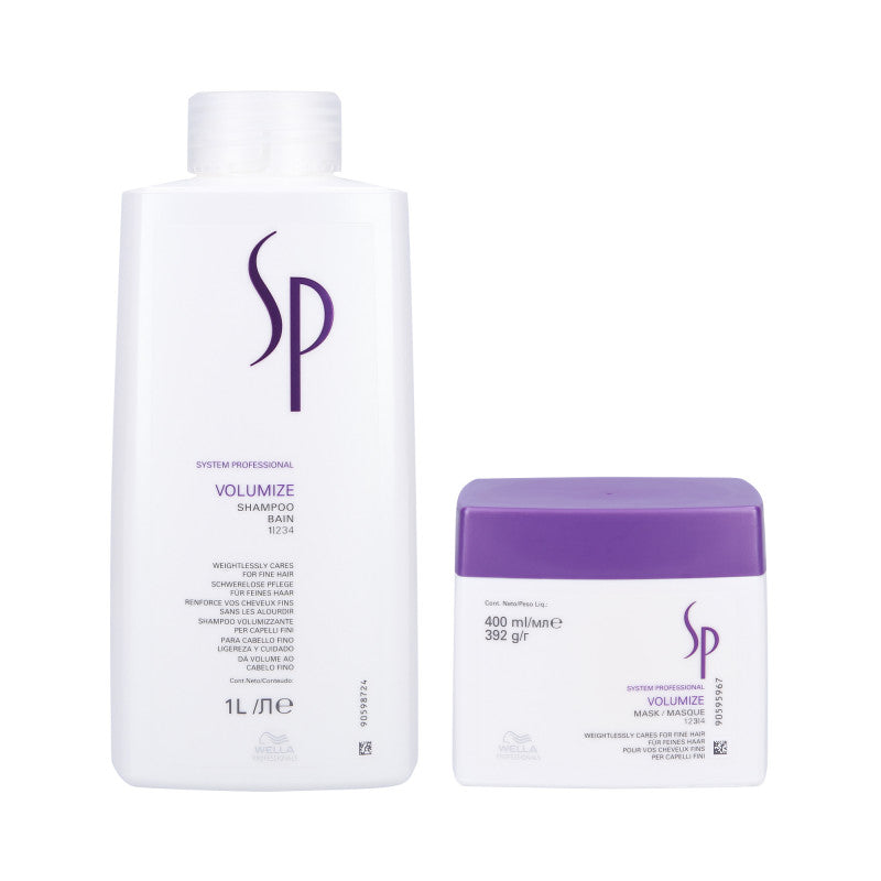 WELLA SP VOLUMIZE shampoo 1000 ml + Maschera volumizzante 400 ml